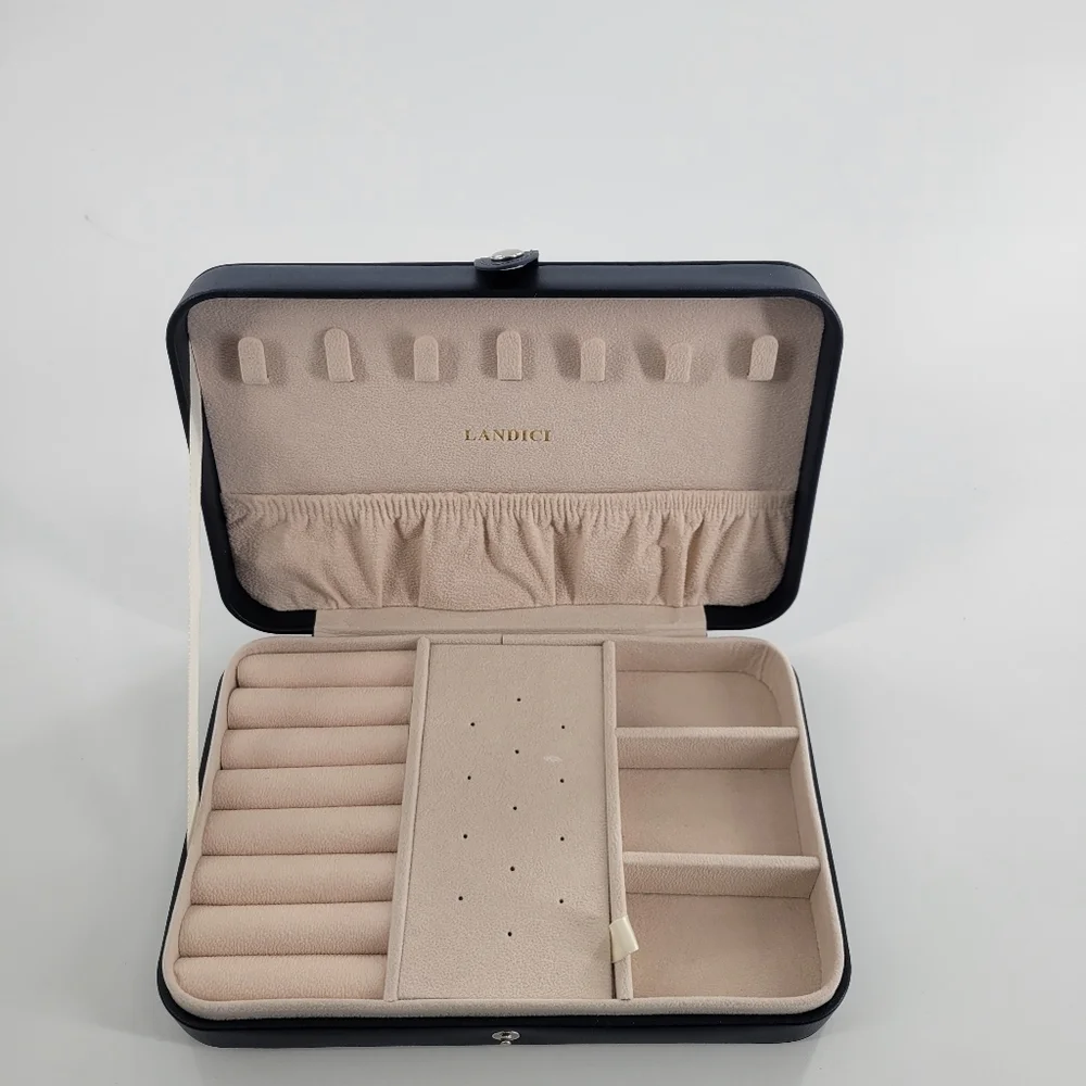 Landici navy jewelry case organizer